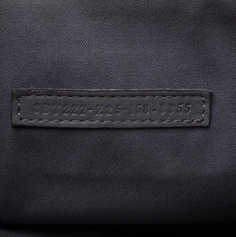Women's Fendi Beige/Blue Textured Leather Small Demi Jour Top Handle Bag