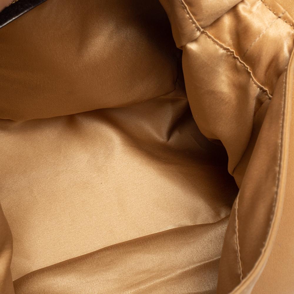 Fendi Beige Iridescent Leather Mama Forever Large Flap Shoulder Bag 3