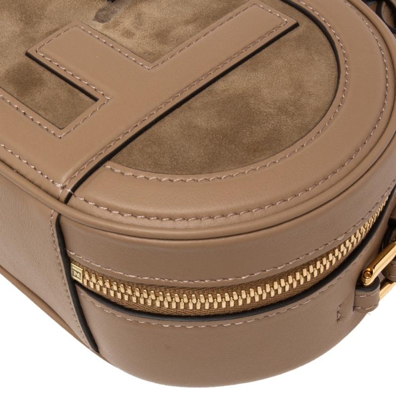 Fendi Beige Leather and Suede O’Lock Mini Camera Crossbody Bag 3