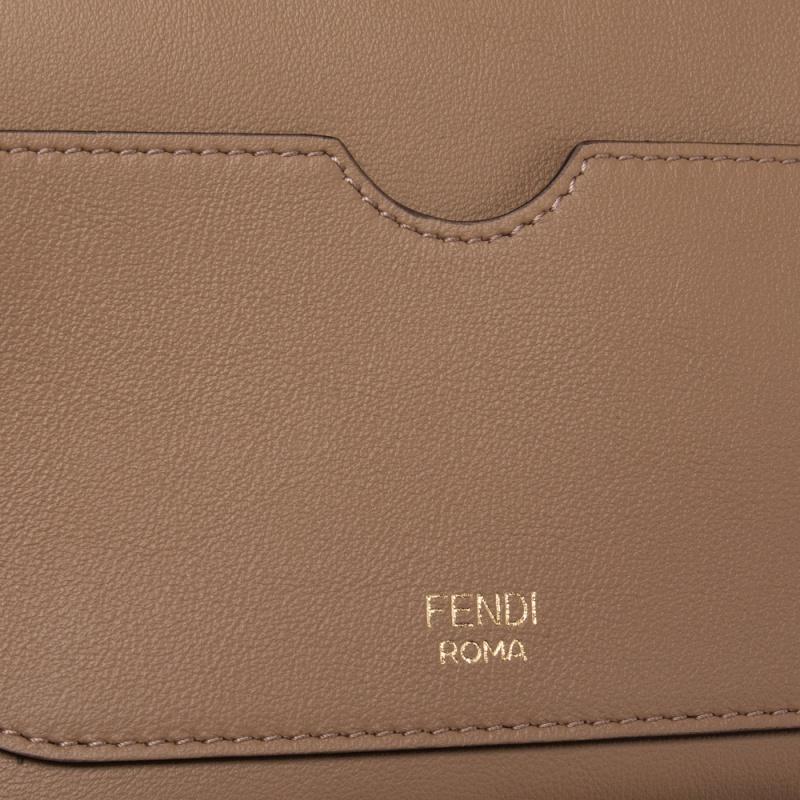 Fendi Beige Leather and Suede O’Lock Mini Camera Crossbody Bag 4