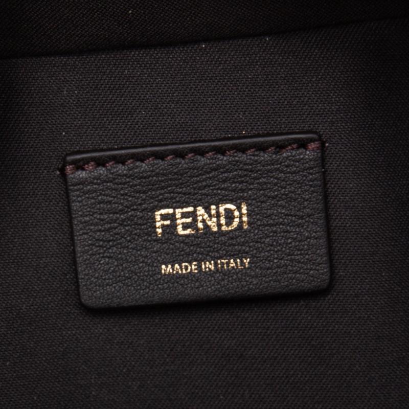 Women's Fendi Beige Leather and Suede O’Lock Mini Camera Crossbody Bag