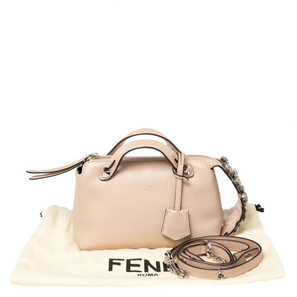 Fendi Beige Leather By The Way Crossbody Bag 8