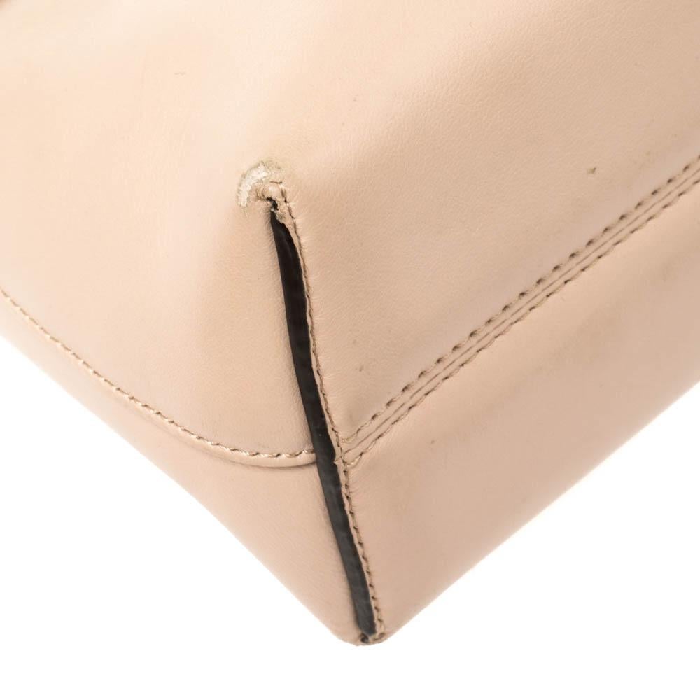 Fendi Beige Leather By The Way Crossbody Bag 4