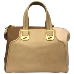 Fendi Beige Leather Chameleon Bag