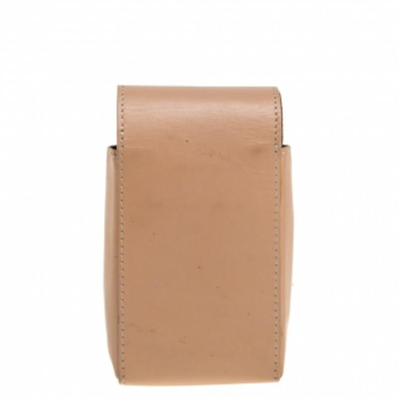 Astuccio per sigarette in pelle beige di Fendi in vendita 6