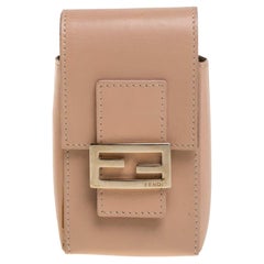 Fendi Beige Leather Cigarette Pouch