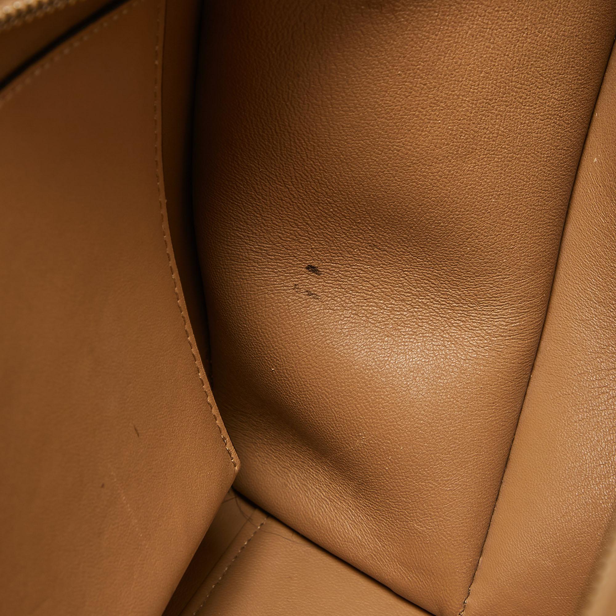 Fendi Beige Leather Medium Studded 3Jours Tote For Sale 7