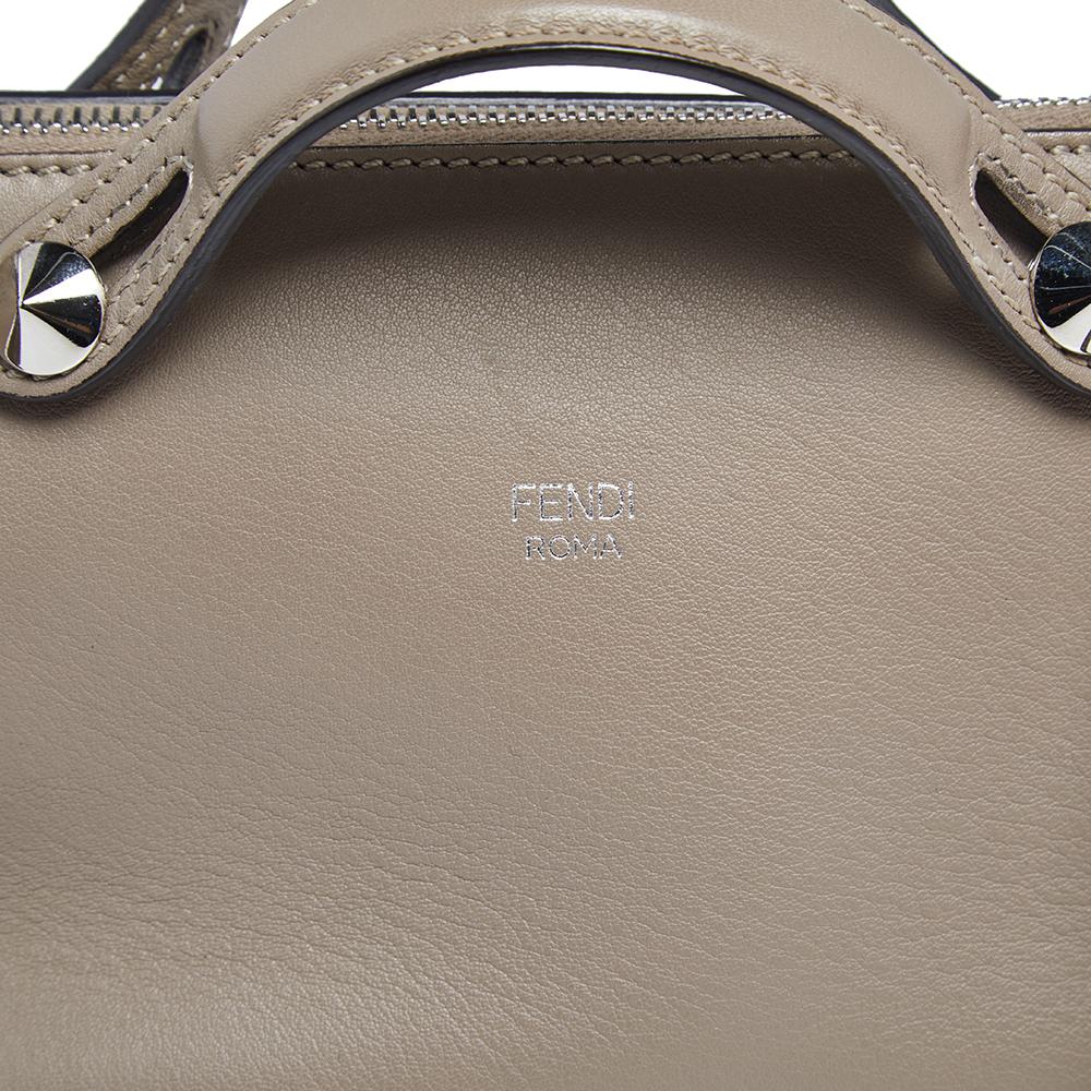 Fendi Beige Leather Mini By The Way Crossbody Bag 4
