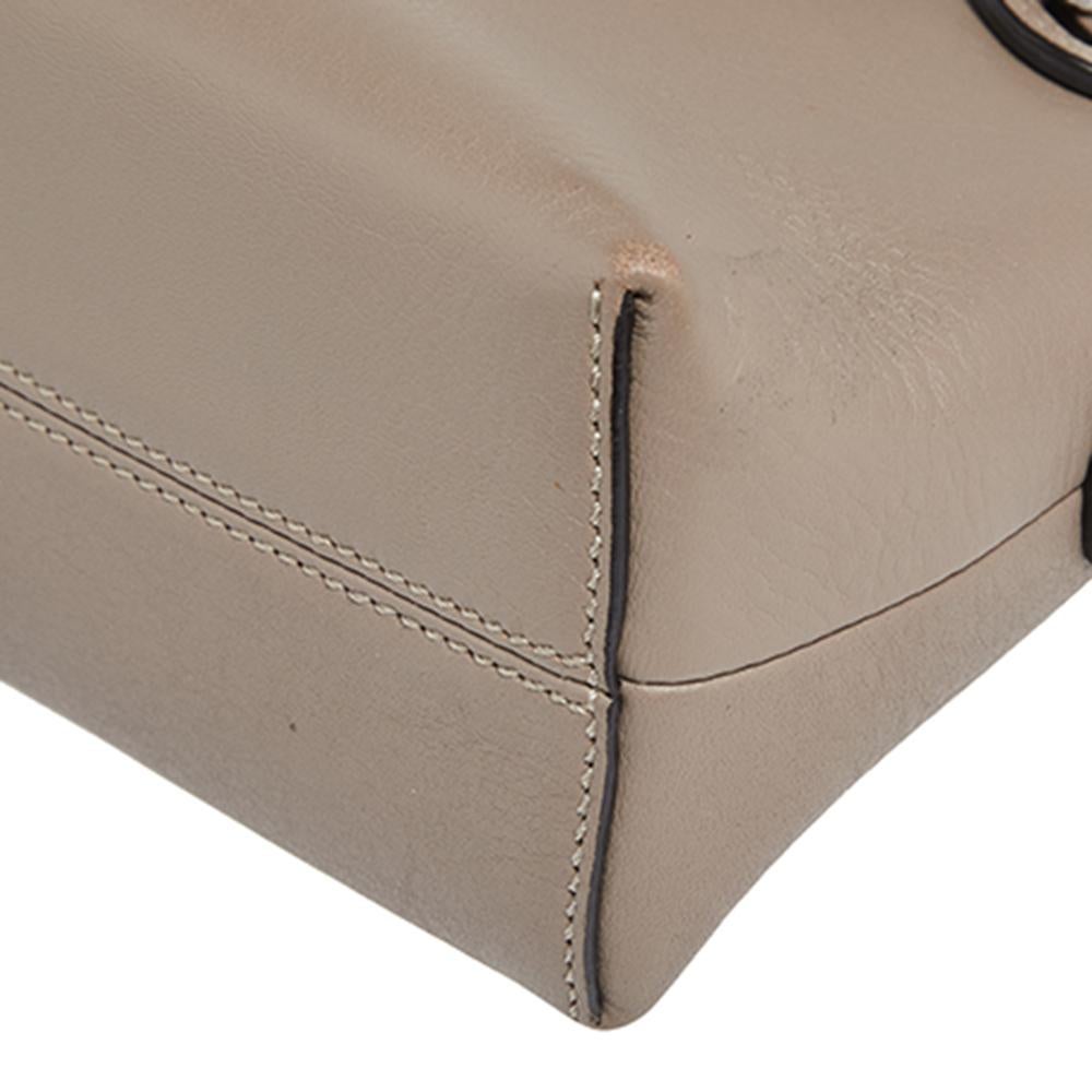 Fendi Beige Leather Mini By The Way Crossbody Bag 2