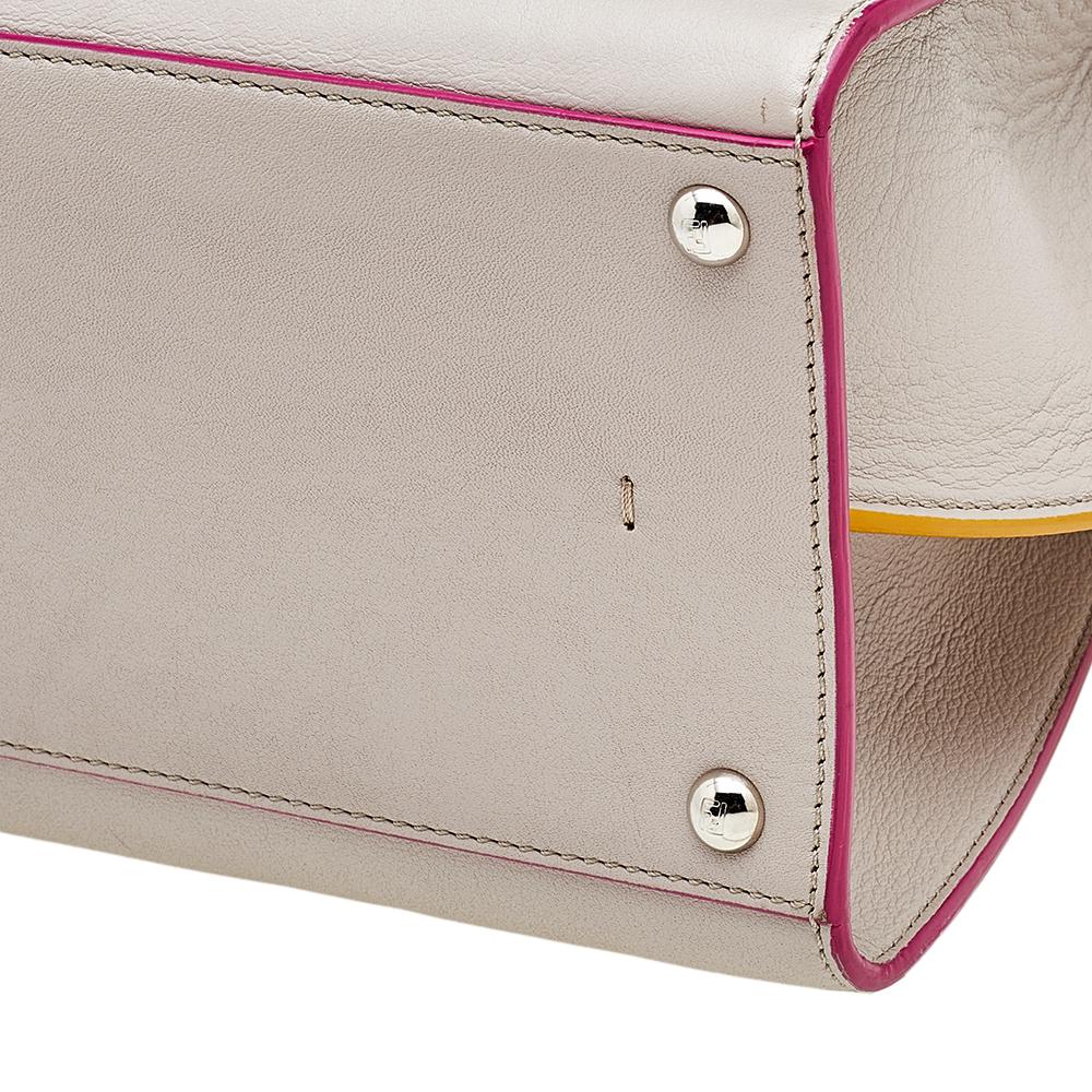 Fendi Beige Leather Small 3Jours Tote 3