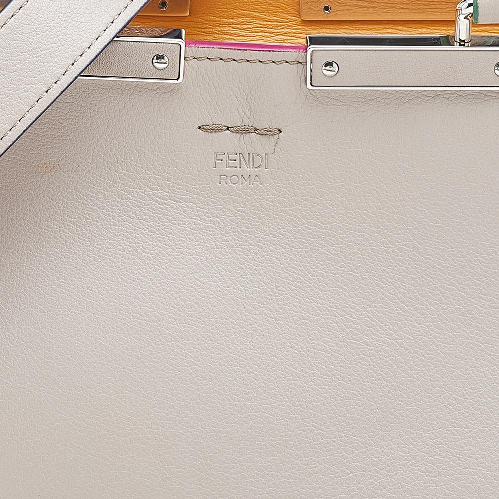 Fendi Beige Leather Small 3Jours Tote 2