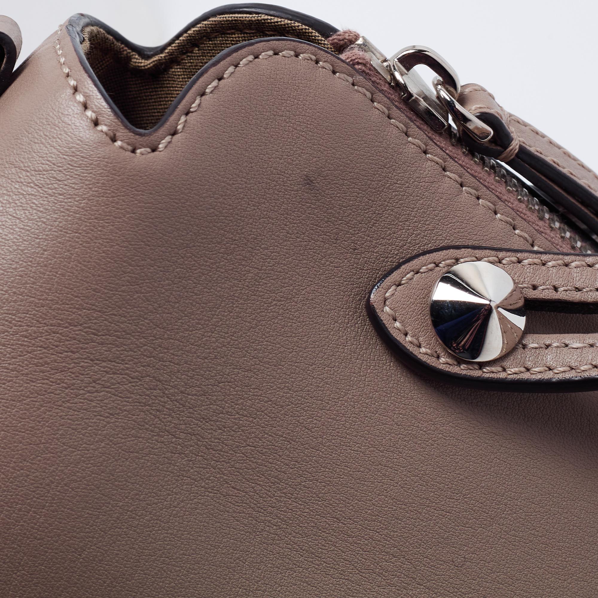 Fendi Beige Leather Small By The Way Shoulder Bag 8