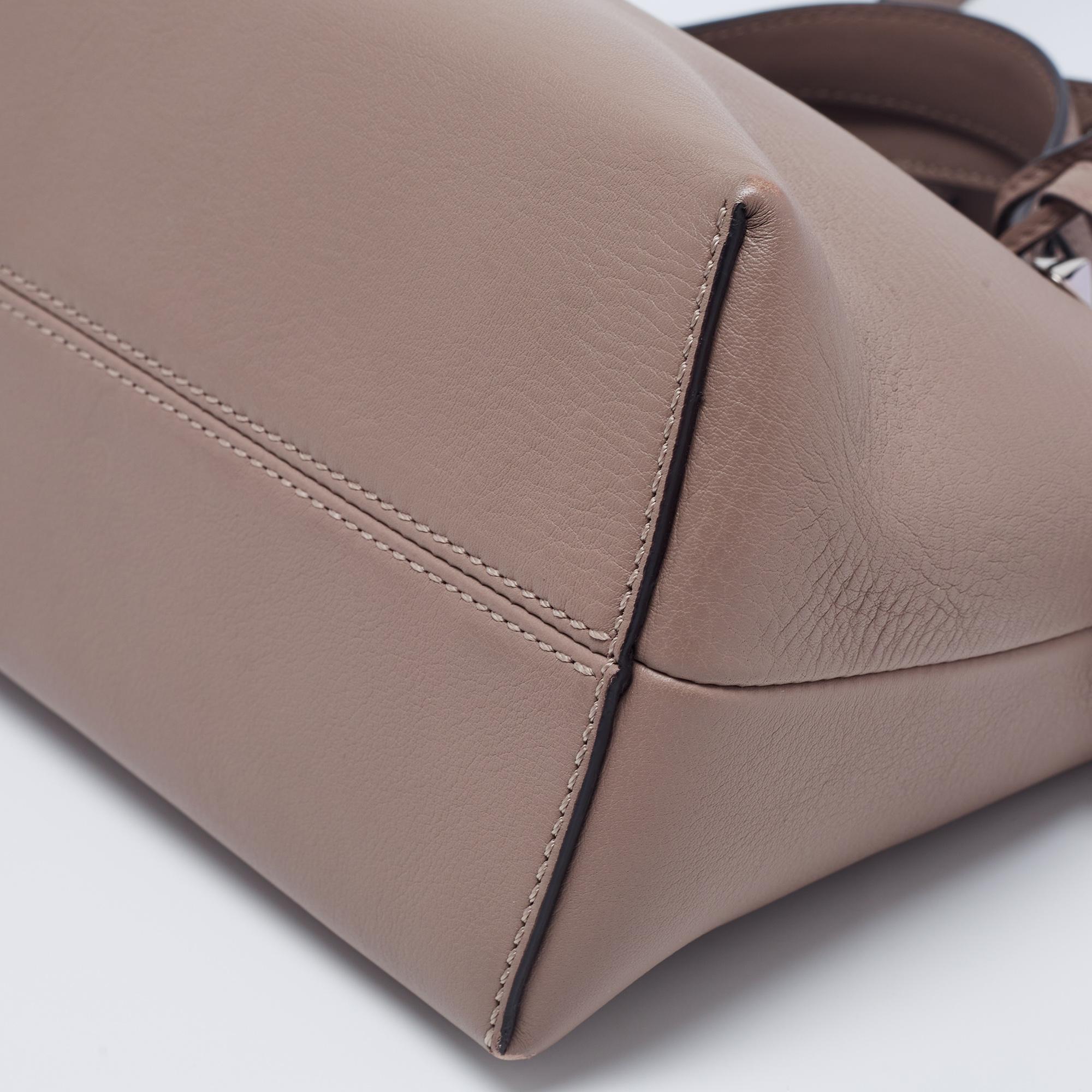 Fendi Beige Leather Small By The Way Shoulder Bag 9
