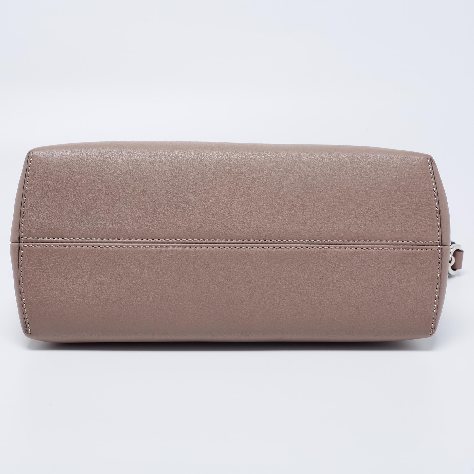 Fendi Beige Leather Small By The Way Shoulder Bag 1