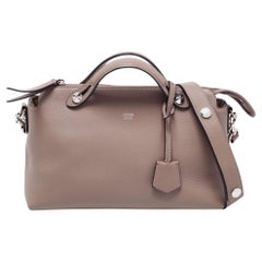 Fendi Beige Leather Small By The Way Shoulder Bag