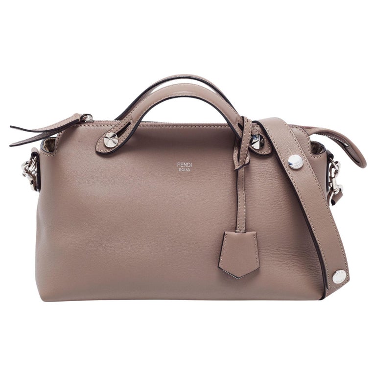 Fendi Beige Leather Small By The Way Shoulder Bag For Sale at 1stDibs