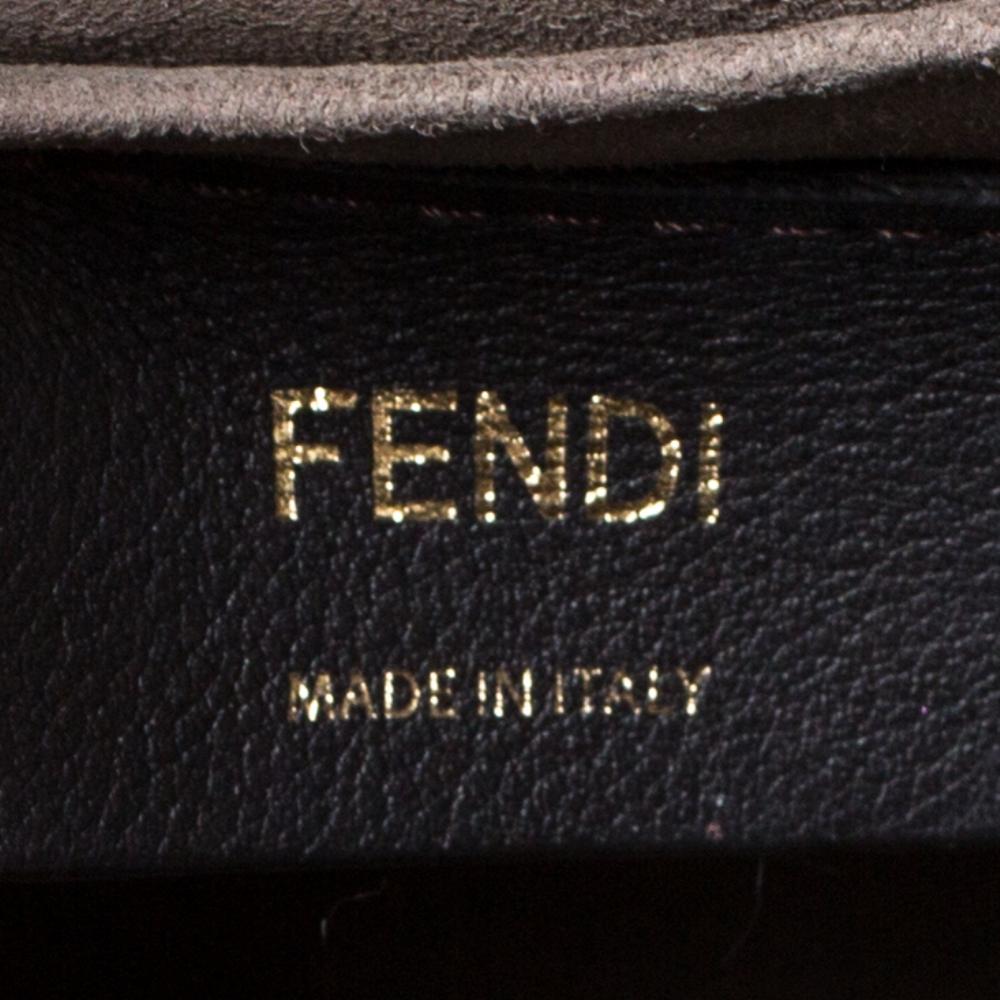 Fendi Beige Leather Small Kan I F Shoulder Bag 4