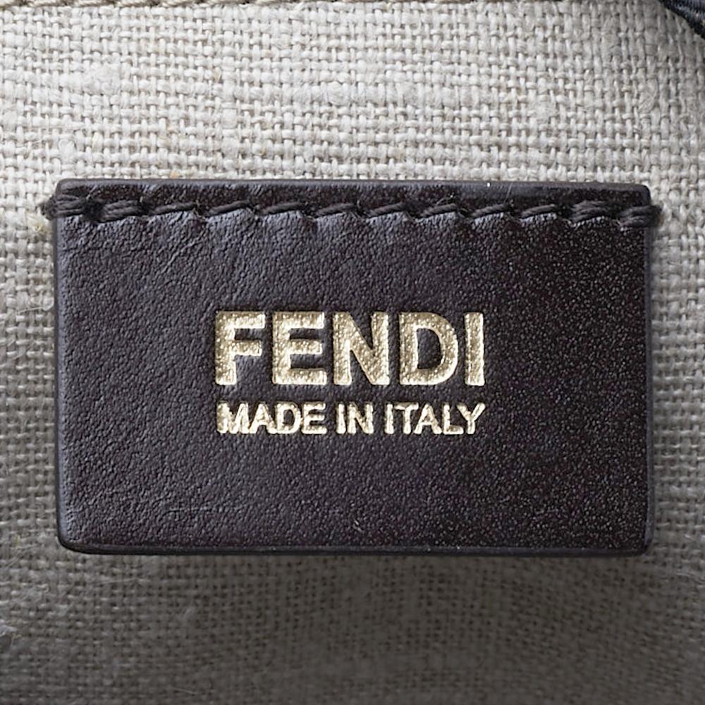 Fendi Beige Leather Small Studded B.Fab Tote 3