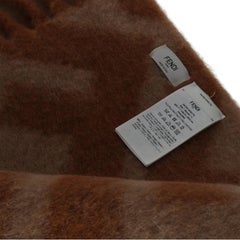 Fendi Beige Naranja Alpaca Lana FF Throw