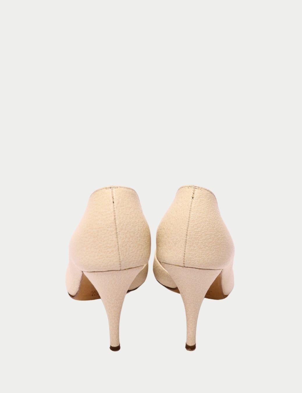 Fendi Tacones Peep-Toe Beige - EU 38 en Excelente estado para la venta en Amman, JO