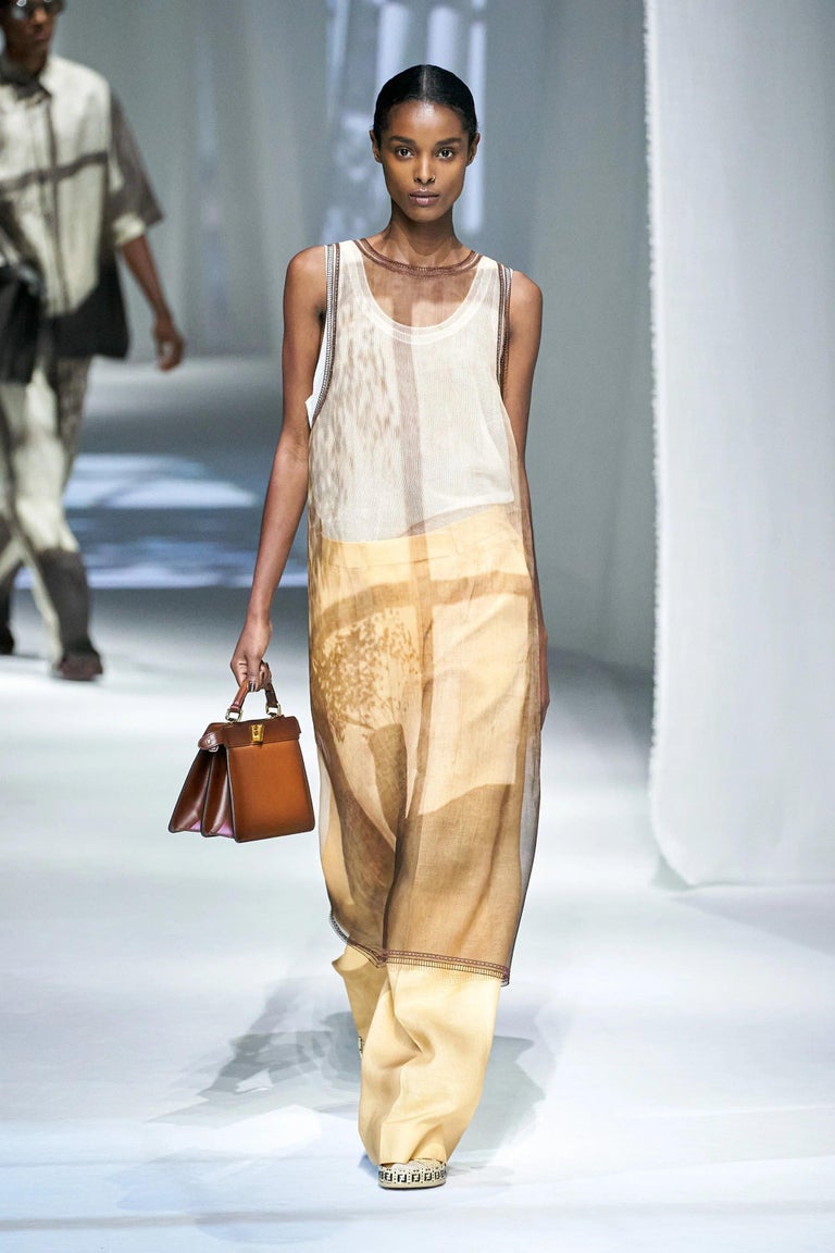 fendi beige dress Fendi Floral Lace Midi Dress main image 0