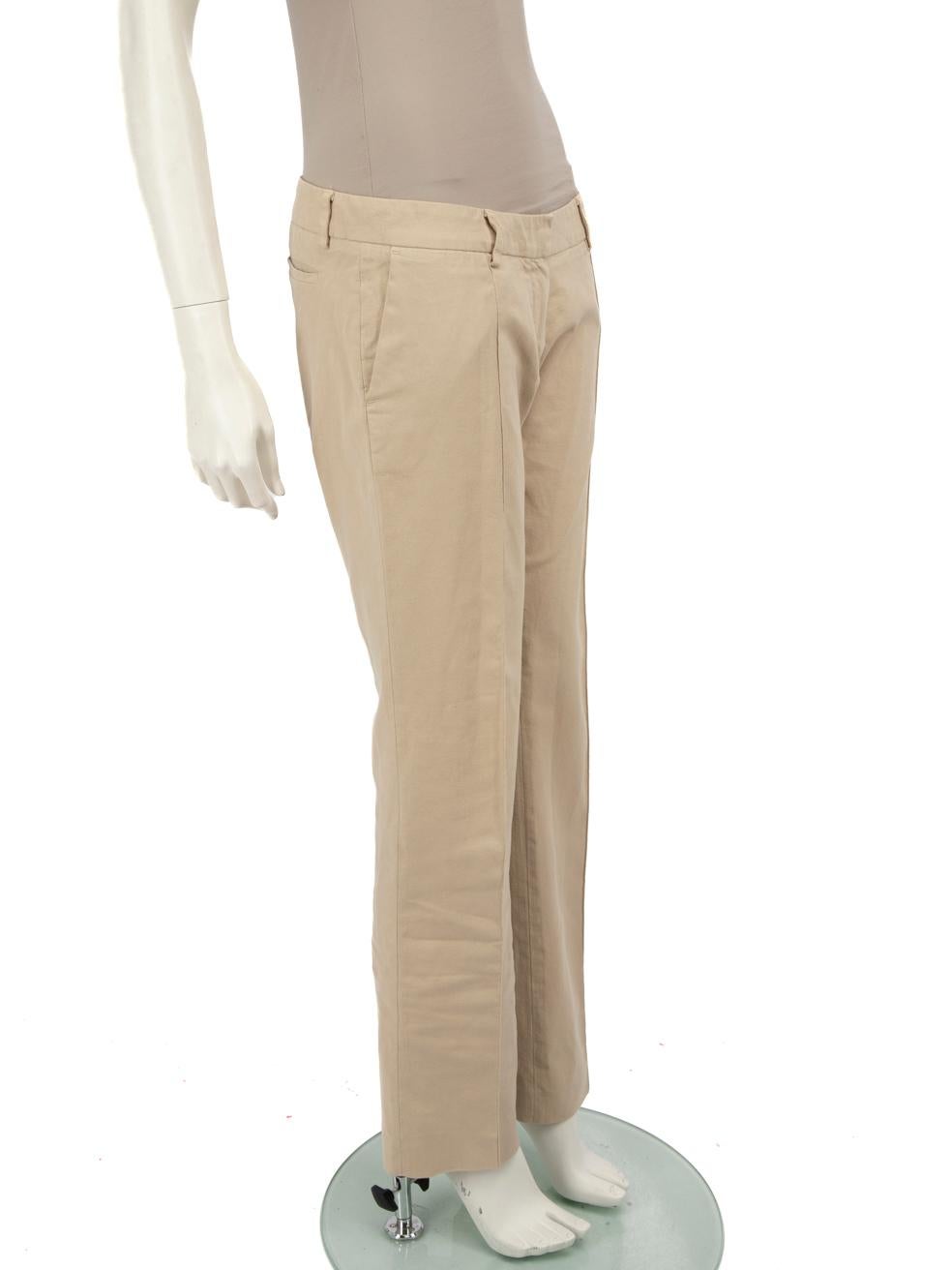 CONDITION is Good. Minor wear to trousers is evident. Light discolouration marks to the front top right, rear right, rear left bottom and front right of the lining. Tarnishing to the front button fastening on this used Fendi designer resale item.
 
