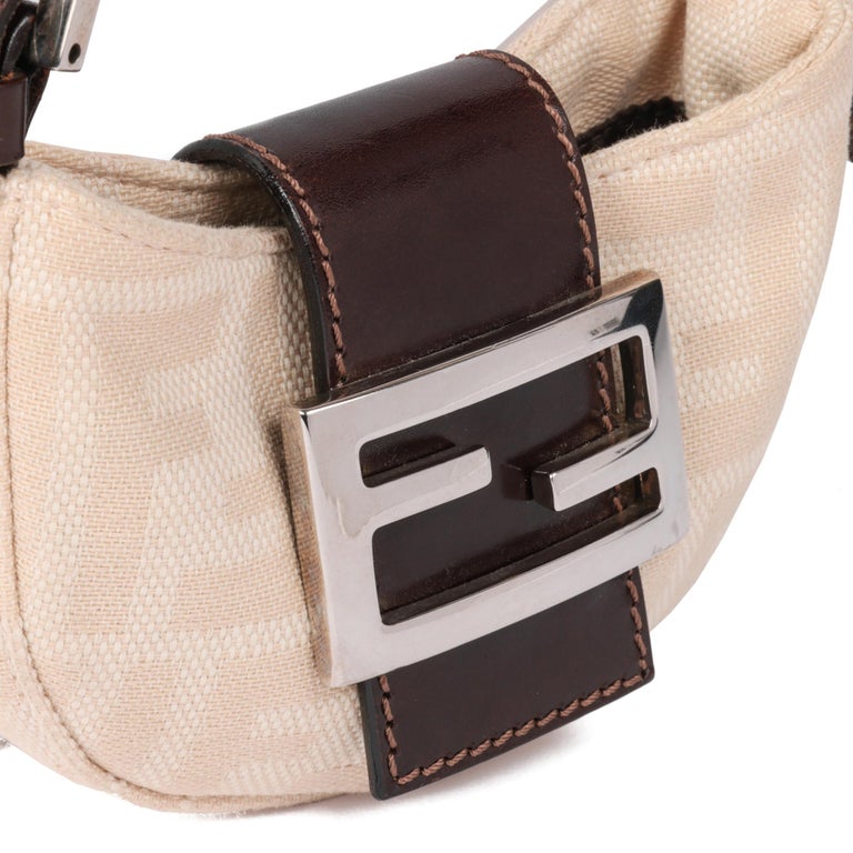 BAGUETTE 27CM BROWN CALFSKIN SILVER HARDWARE