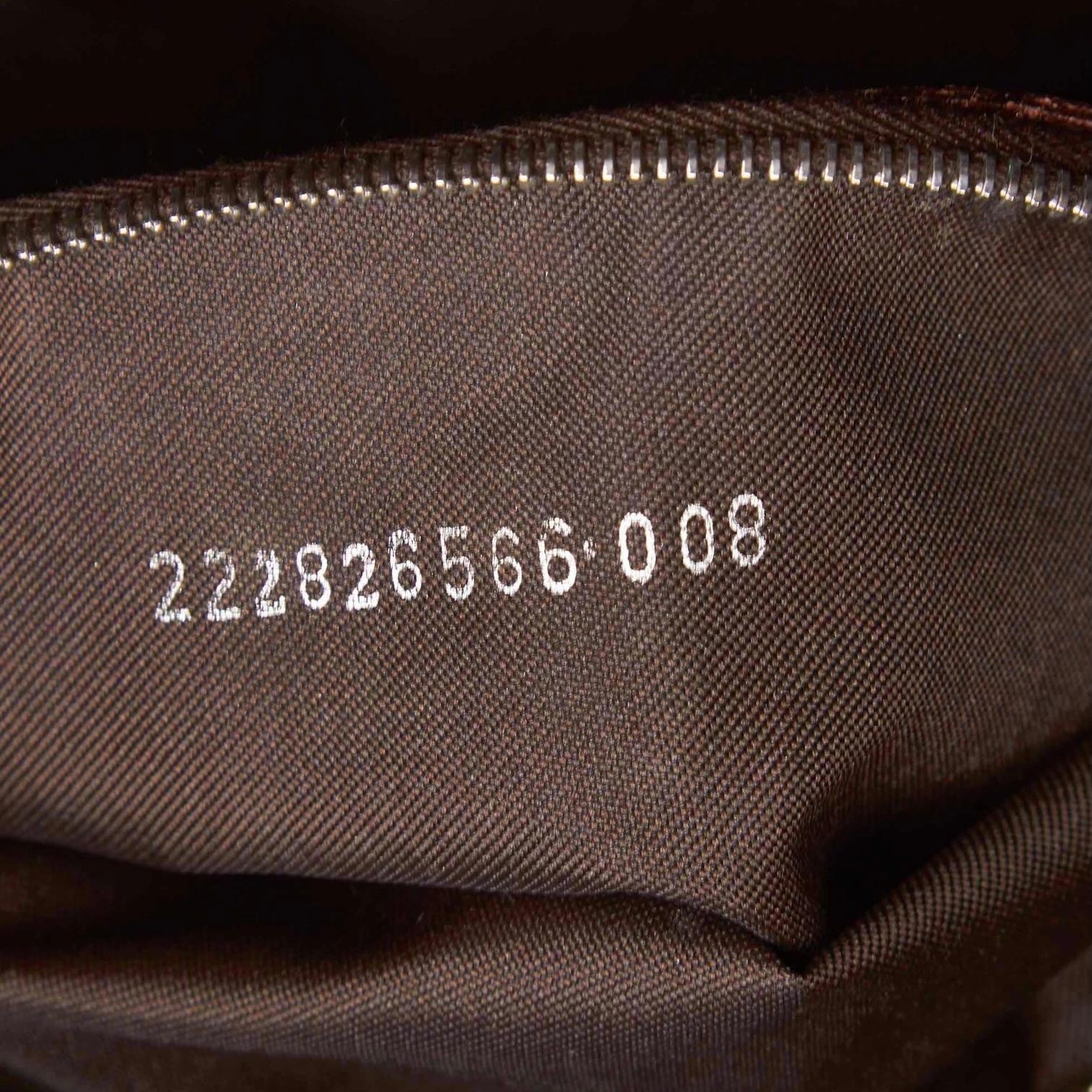 Bolso de hombro de lona Zucca FF beige de Fendi en venta 1