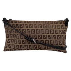 Fendi Beige Zucchino Monogram Canvas Small Crossbody Bag
