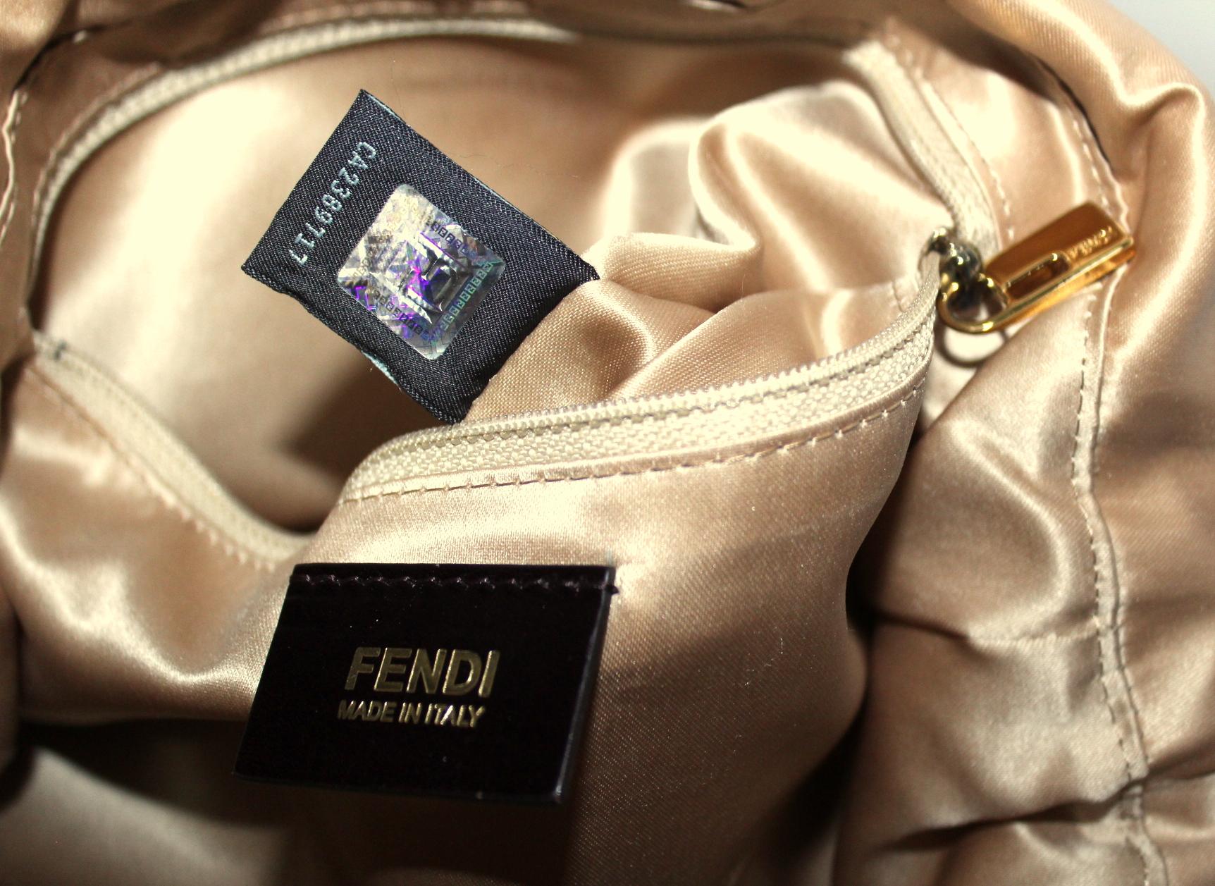 Women's Fendi Big Mama Leather Shoulder Bag
