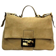 Fendi Big Mama Leather Shoulder Bag