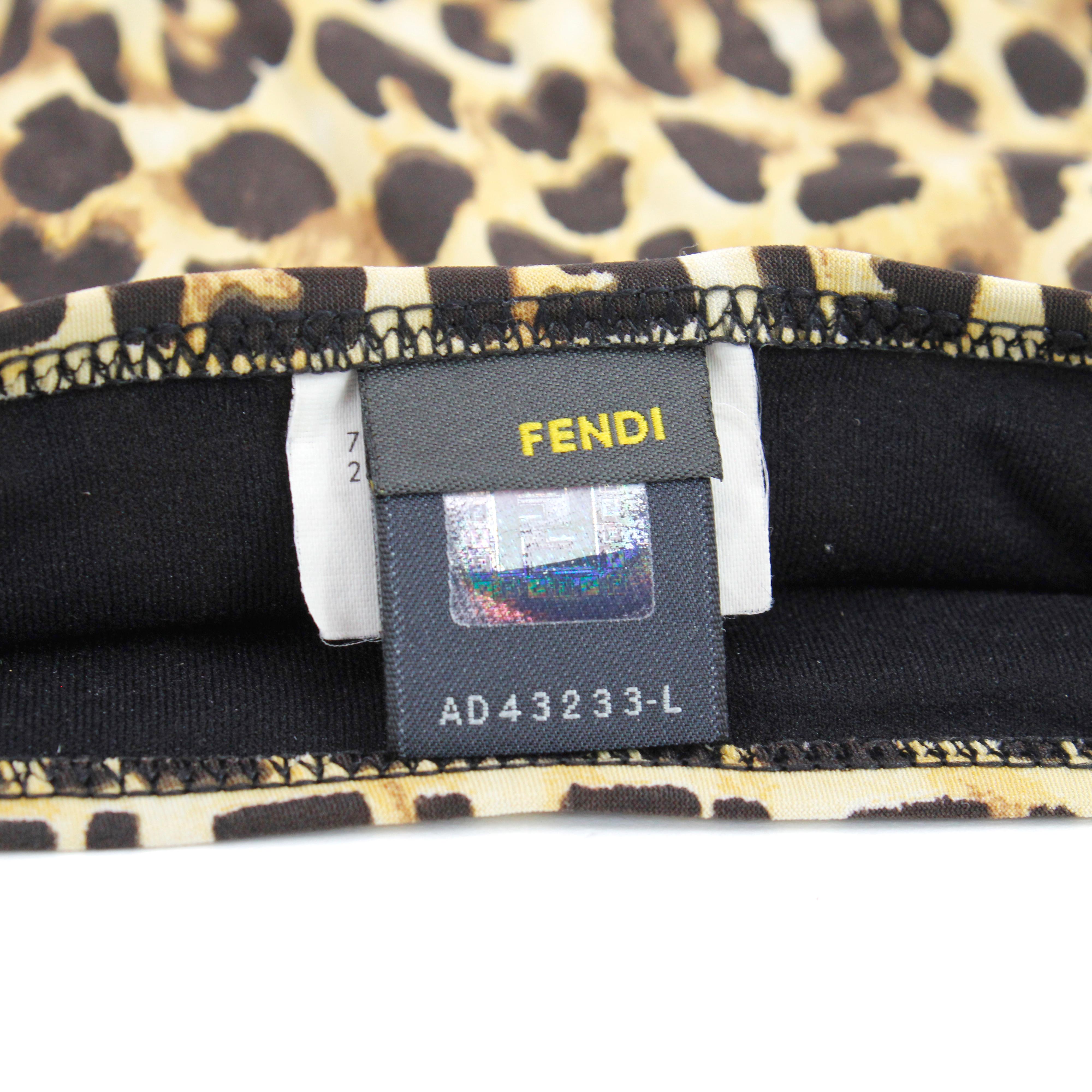 Fendi Bikini Leopardenmuster im Angebot 1