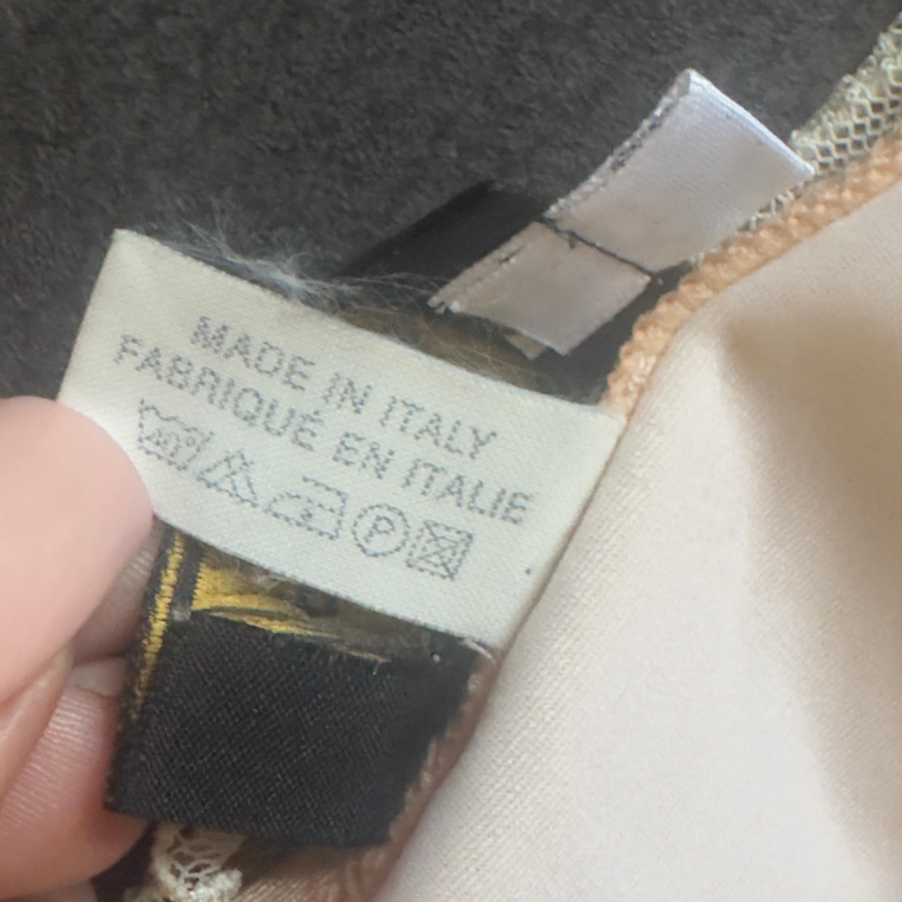 Fendi Bikini Bordado en Tul Transparente - 2000s Nunca Usado en venta 6