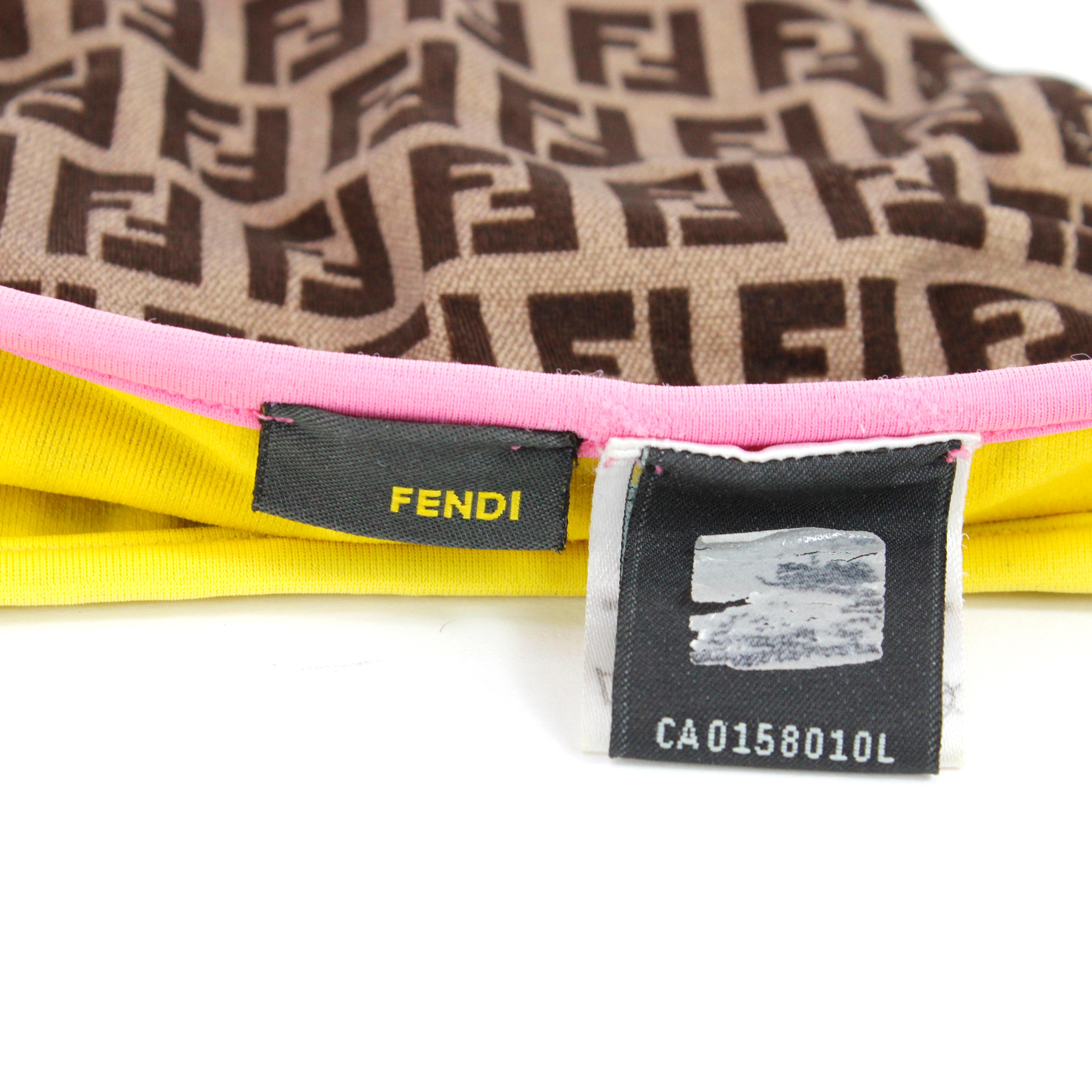 Fendi Bikini Zucchino Monogrammed In Good Condition In Bressanone, Trentino-Alto Adige