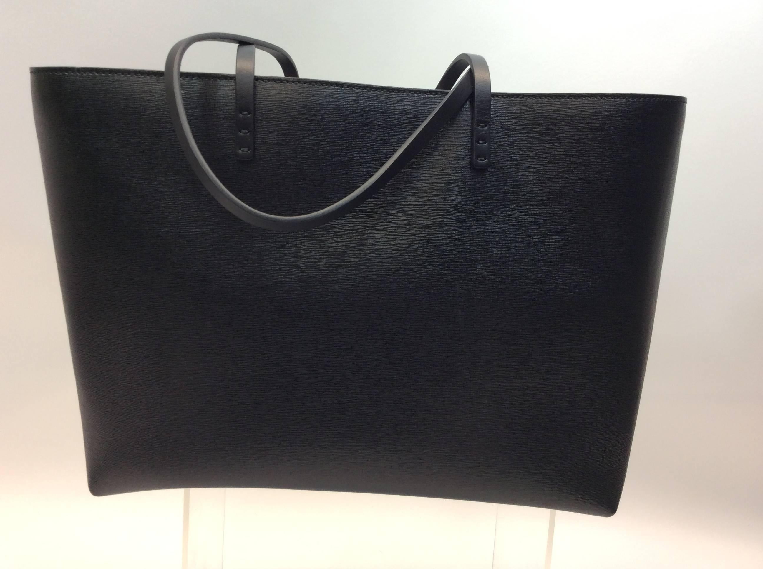Fendi Black and Blue Eye Tote In Excellent Condition For Sale In Narberth, PA
