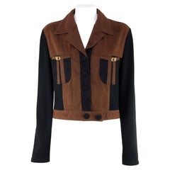 Fendi Black and Brown 2000s Jacket