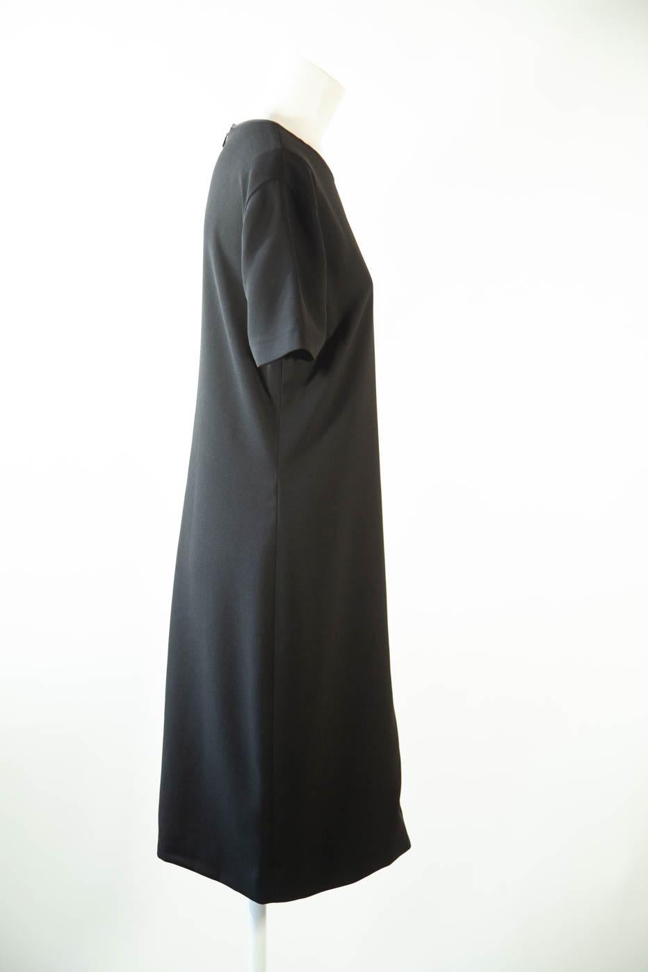Women's Fendi black and navy color block dress