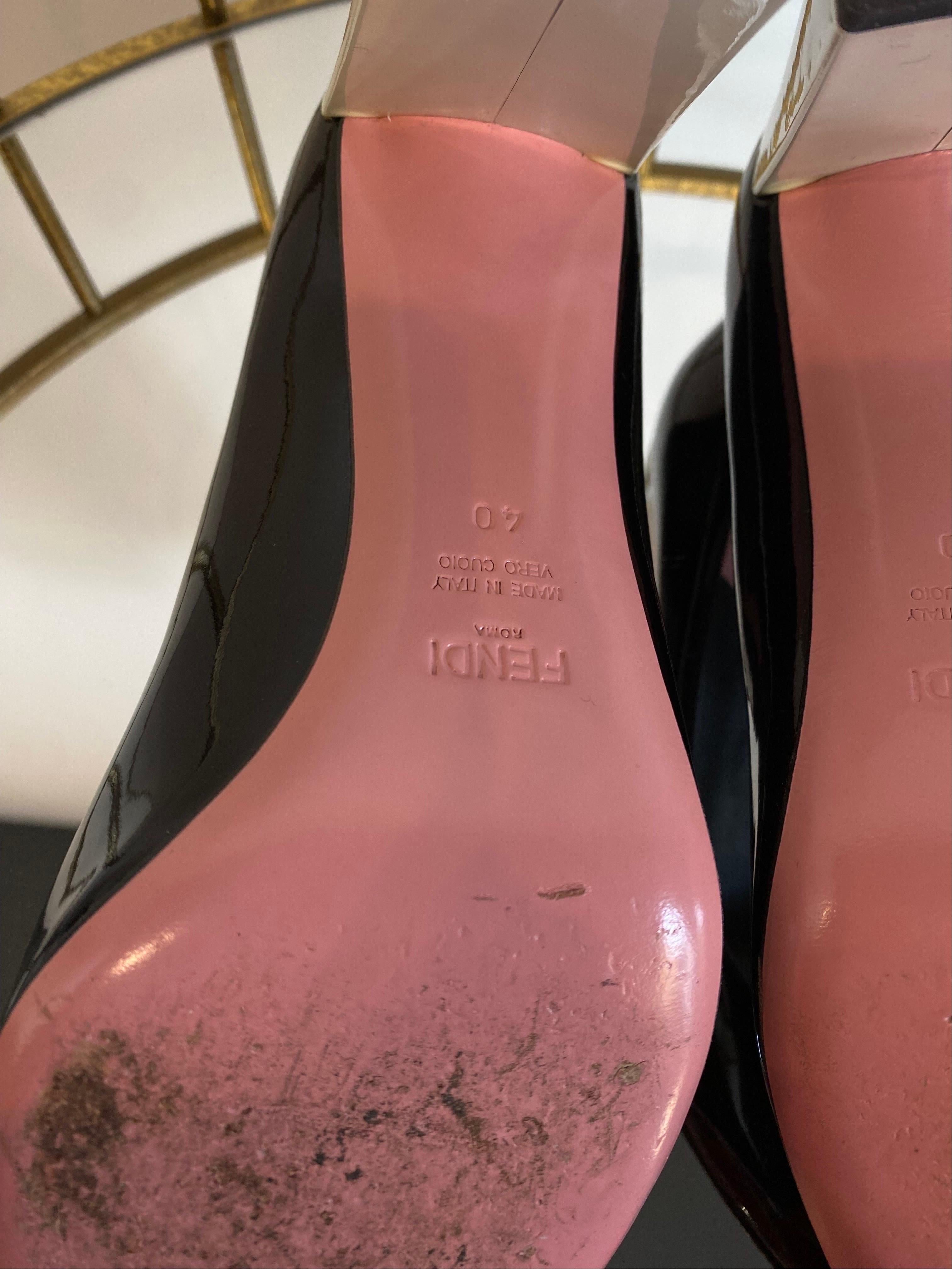 Fendi Black and White Pumps 3