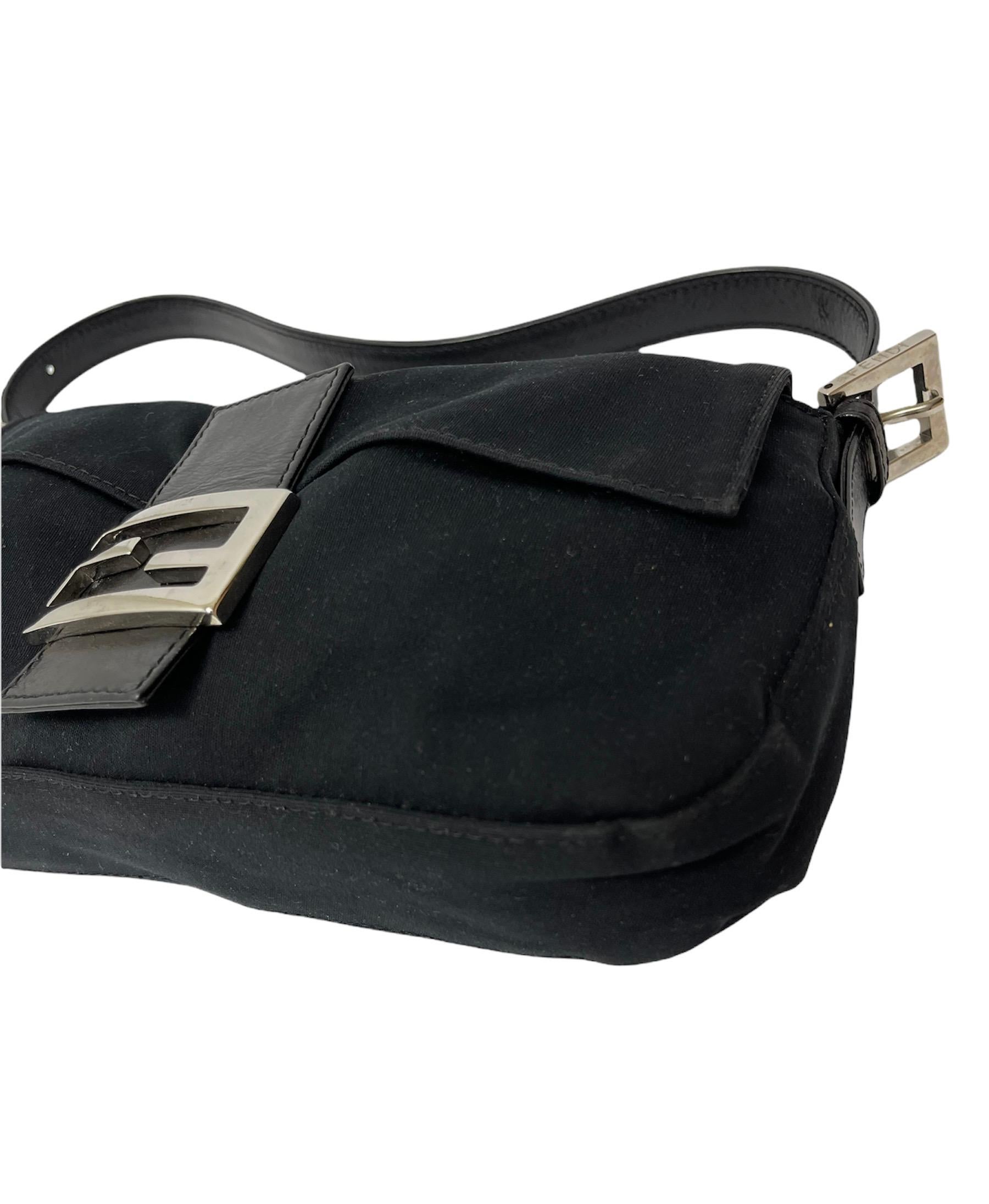 Women's Fendi Black Baguette Bag