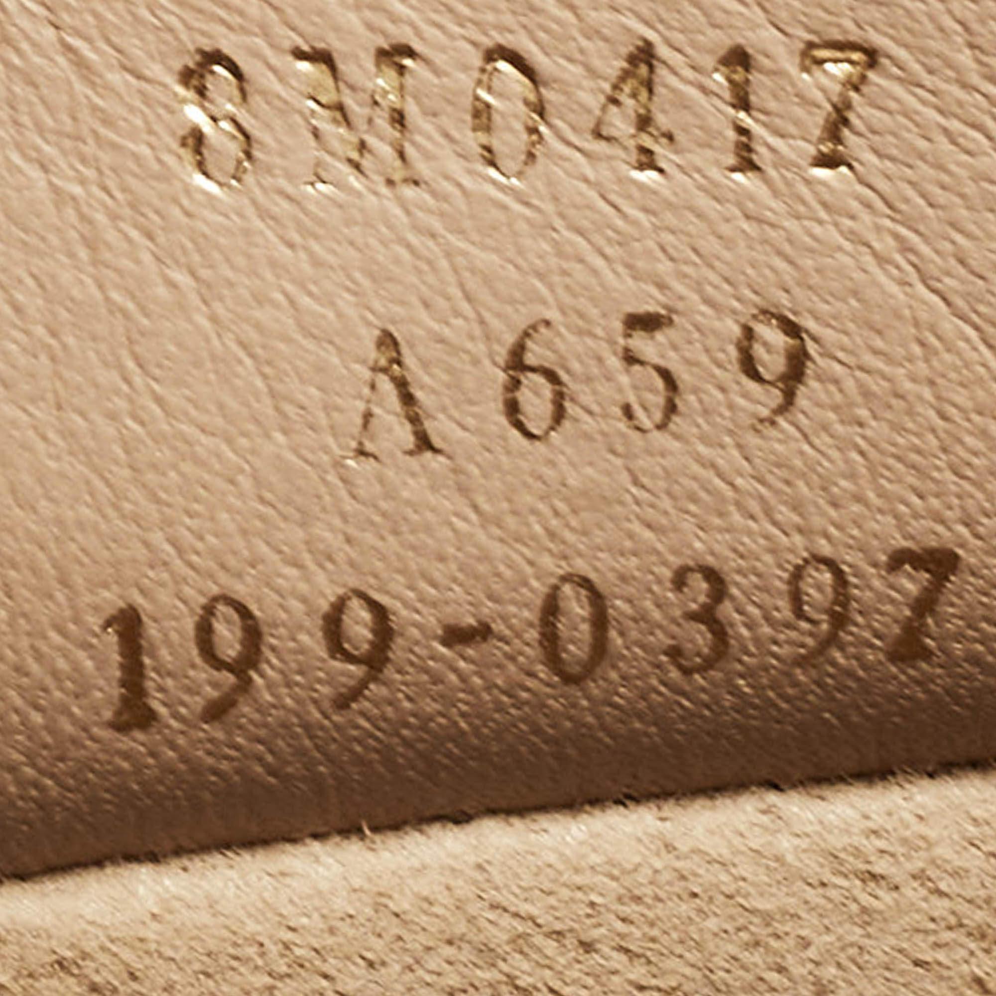 Fendi Black/Brown Zucca Embossed Leather Small Kan U Shoulder Bag For Sale 14