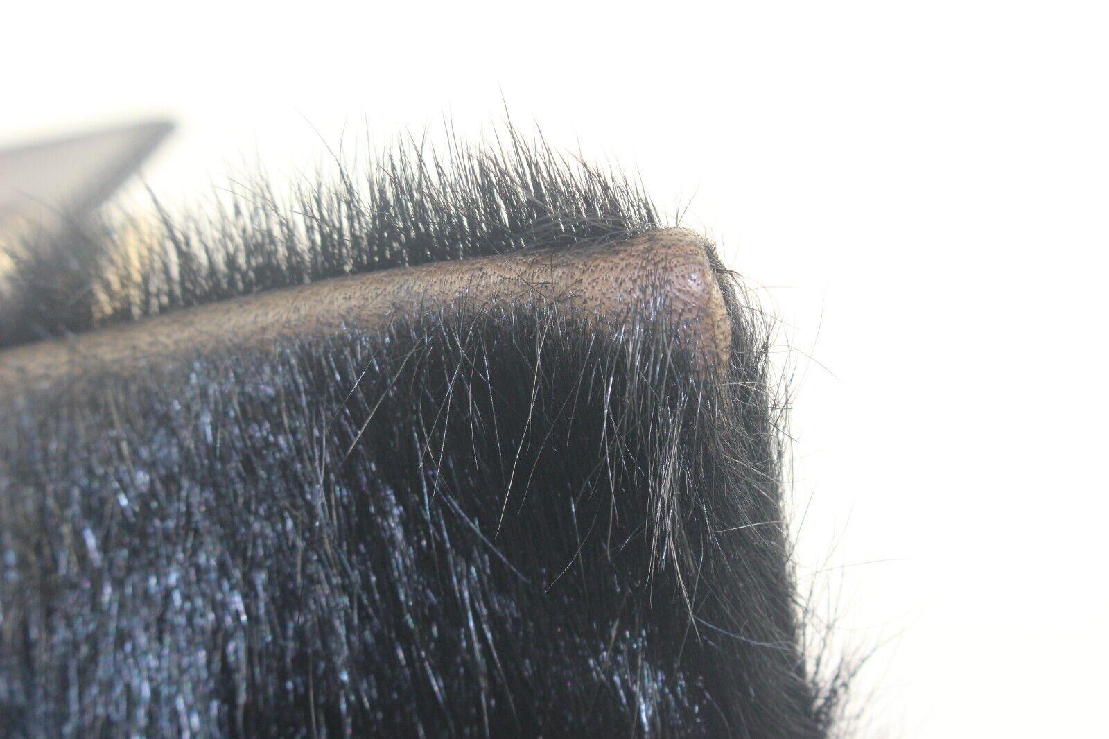 Women's Fendi Black Calf Hair Mamma Baguette 1FF89K For Sale
