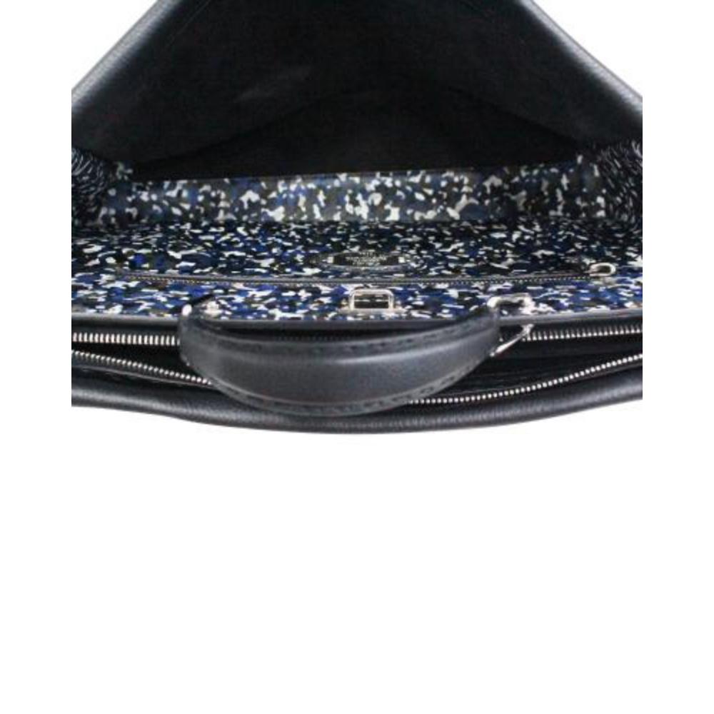 Fendi Black Calfskin Iconic Peekaboo Fit Bag For Sale 1