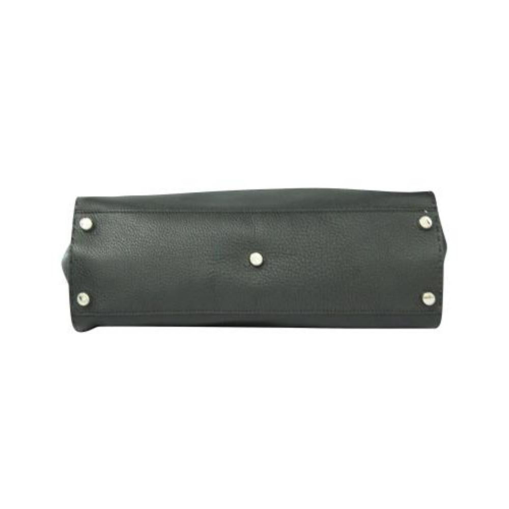 Fendi Black Calfskin Iconic Peekaboo Fit Bag For Sale 2