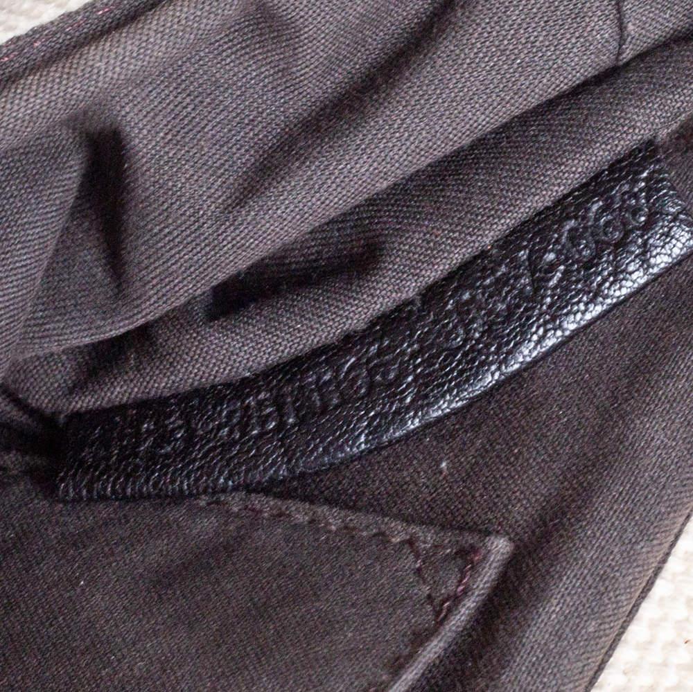 Fendi Black Canvas and Patent Leather B Shoulder Bag For Sale 9