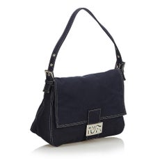 Fendi Black Canvas Fabric Mamma Forever Italy