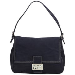 Fendi Black Canvas Fabric Mamma Forever Italy