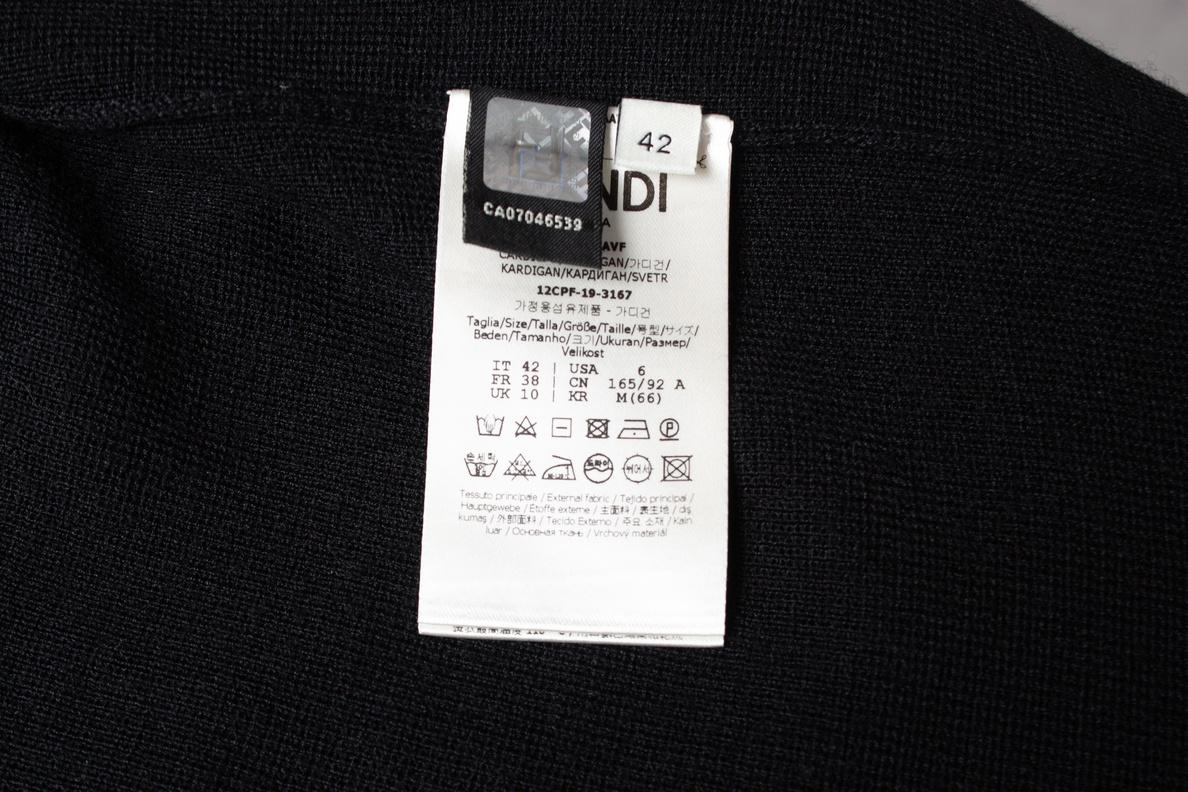 Fendi, Black cardigan For Sale 2