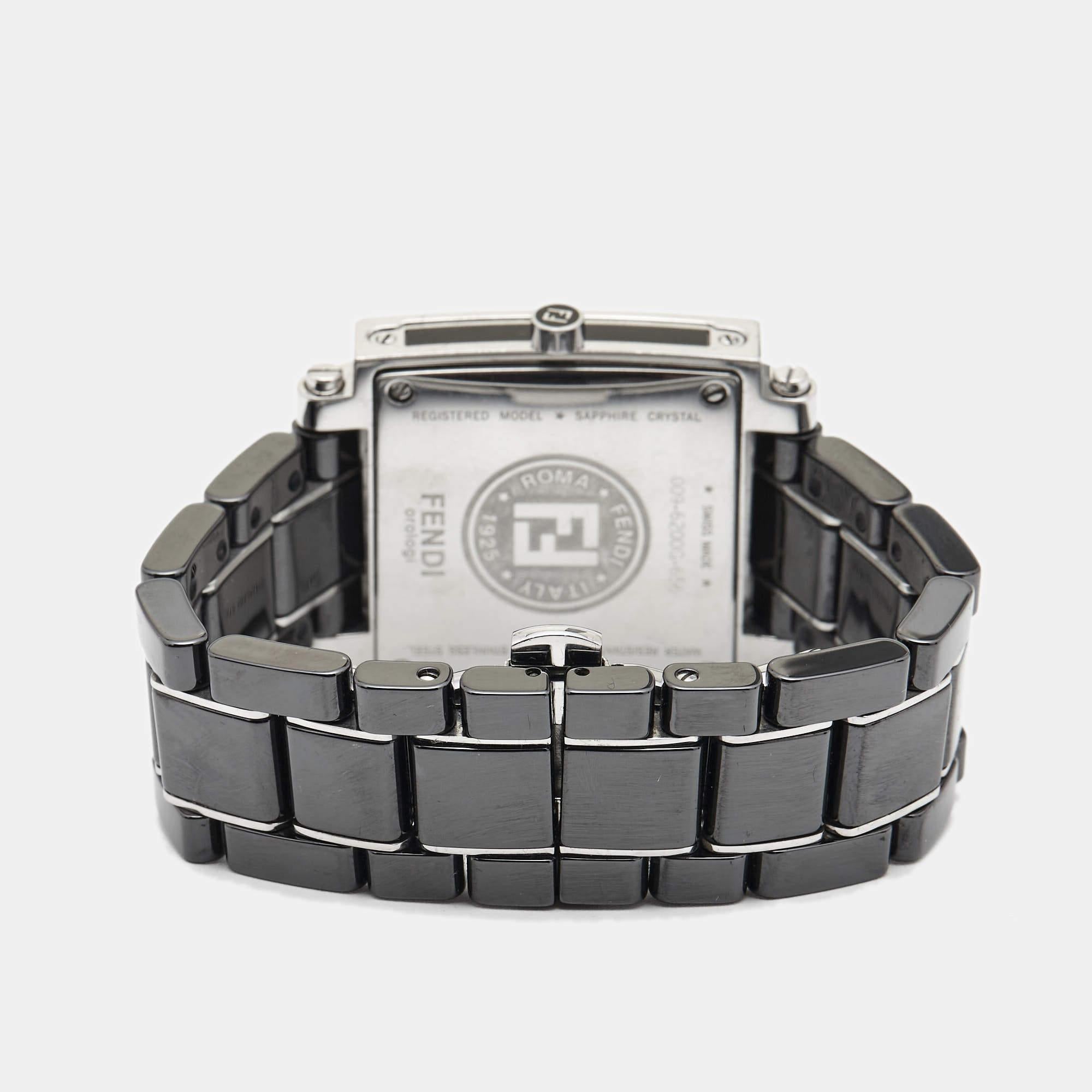Let this Fendi wristwatch accompany you with ease and luxurious style. Beautifully crafted using the best quality materials, this authentic branded watch is built to be a standout accessory for your wrist.

