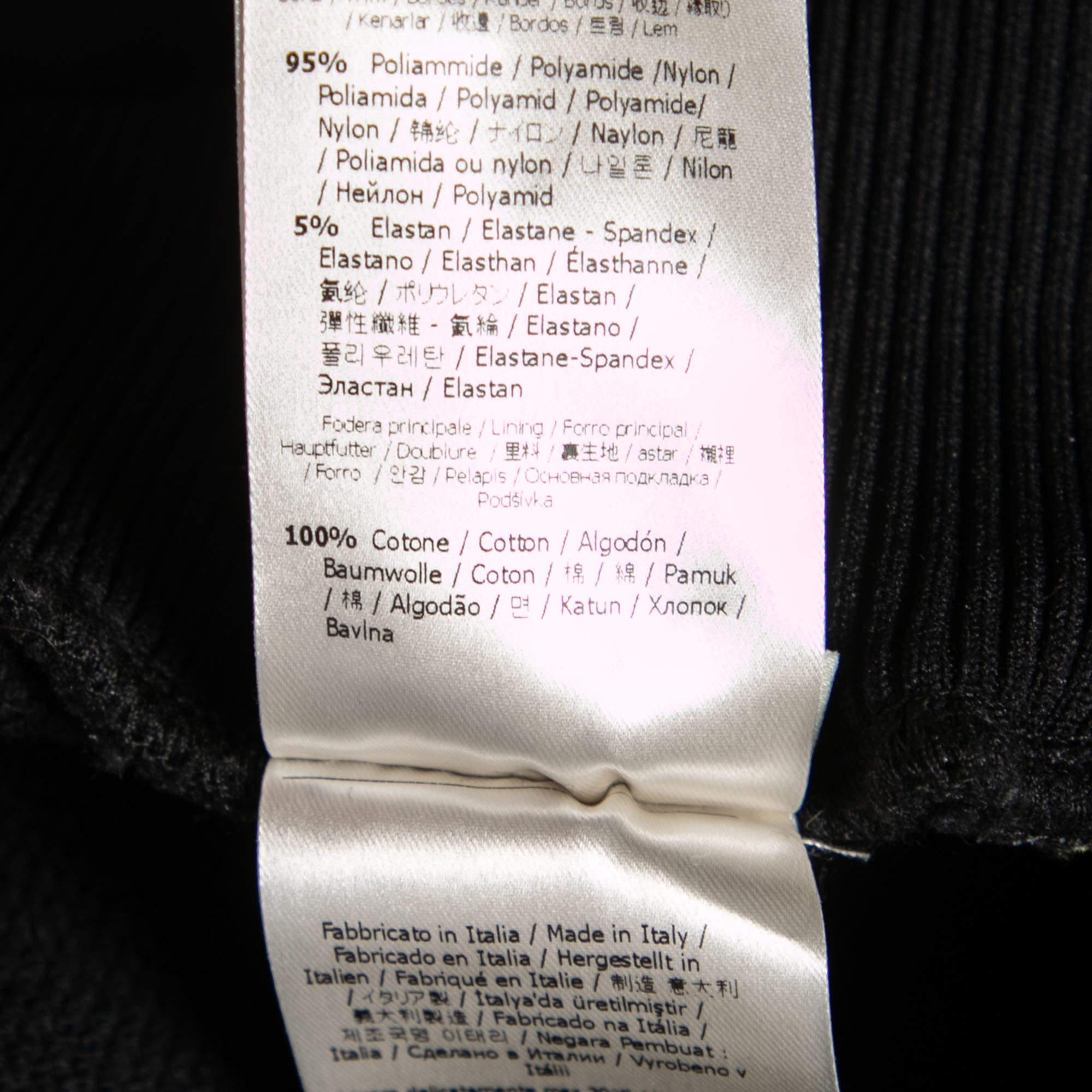 Fendi Black Cotton Logo Tape Trimmed Track Pants M For Sale 2