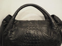 Fendi Spy Bag mit schwarzem Kroko-Druck